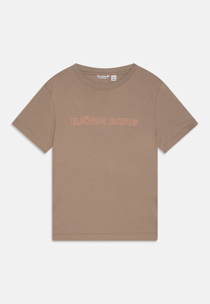 Björn Borg ESSENTIAL UNISEX - Nyomott mintás póló - roasted cashew