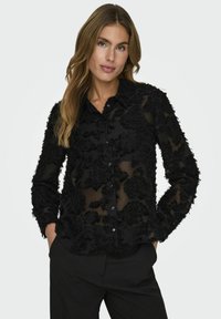 JDY Bluza z gumbi - black