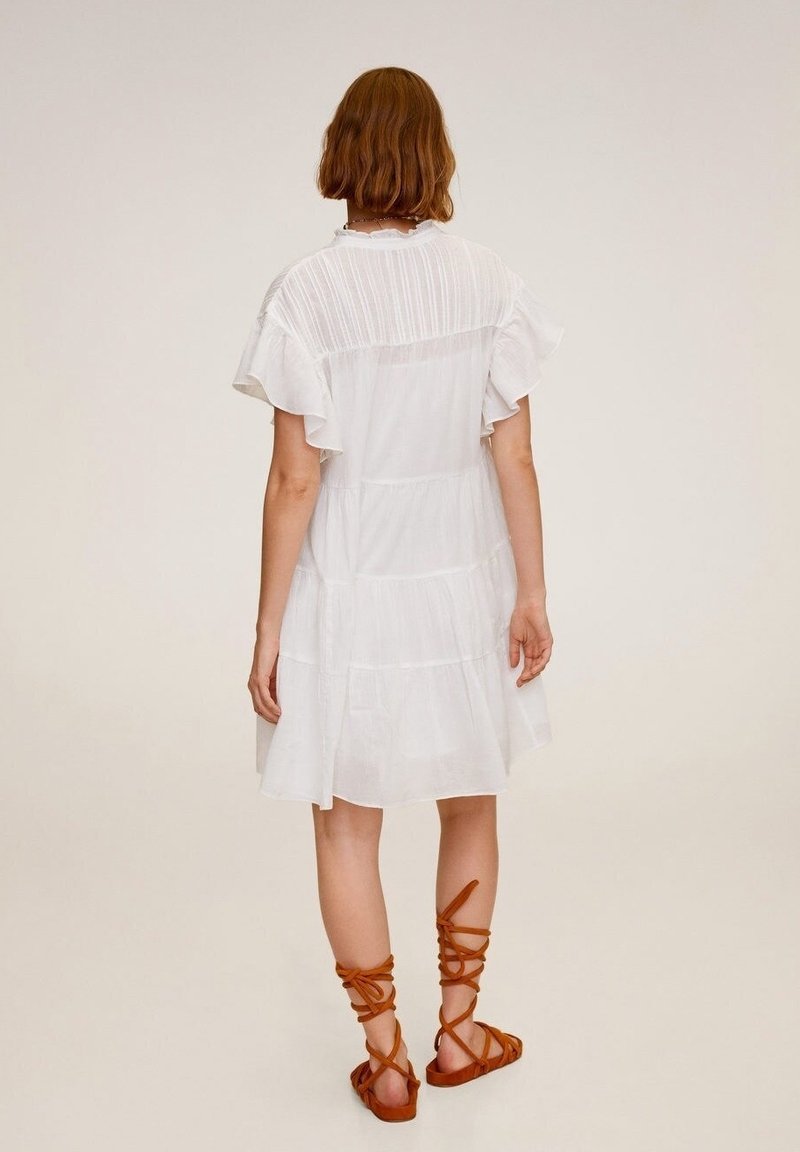 mango ruffled shirt dress Ruffled shirt dress