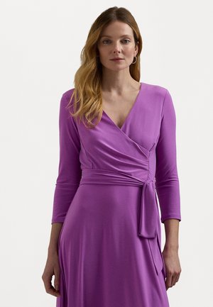 Lauren Ralph Lauren SURPLICE JERSEY DRESS - Robe en jersey - aurora violet