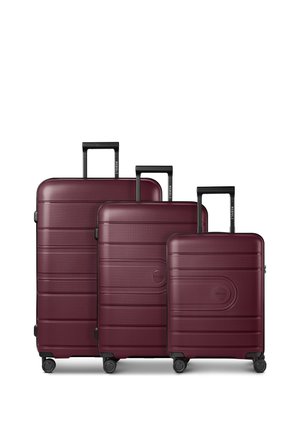 Redolz WHEEL SUITCASE SET UNISEX - Set di valigie - burgundy