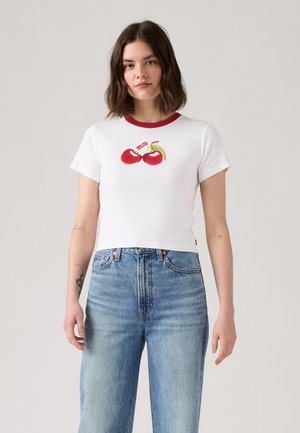 ESSENTIAL SPORTY TEE - T-shirt imprimé - bright white