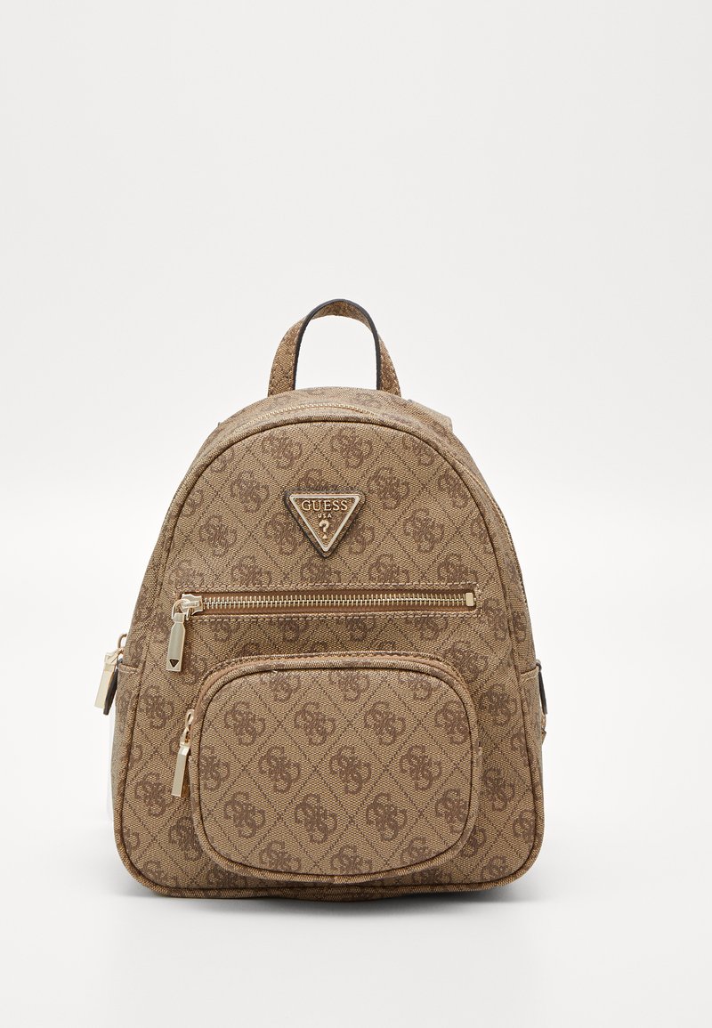 Guess SMALL BACKPACK - Rucksack - latte logo/beige - Zalando.ie