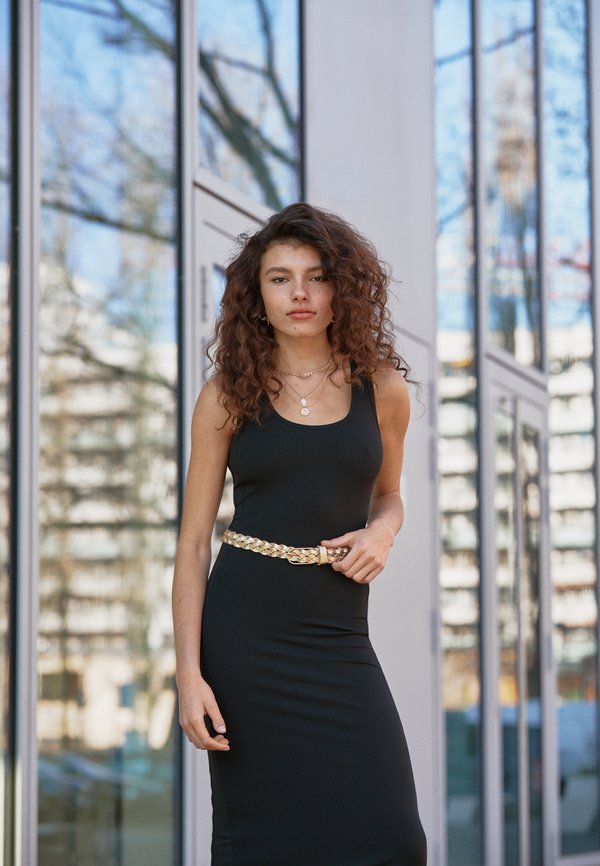 Flechtgürtel - gold metallic