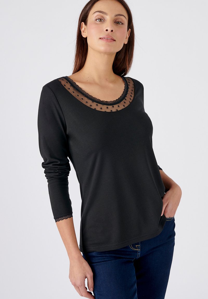 Damart - T-shirt Manches Longues Avec Dentelle Thermolactyl® - Femme