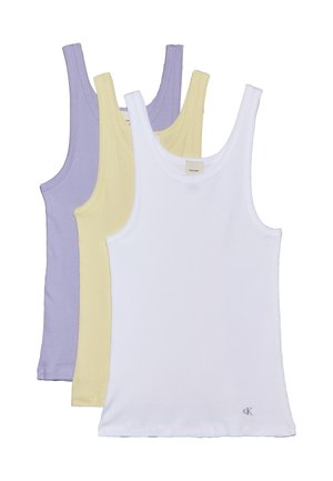 SCOOP NECK TANK 3 PACK  - Spodné tričko - white/garden glade/lilac quartz