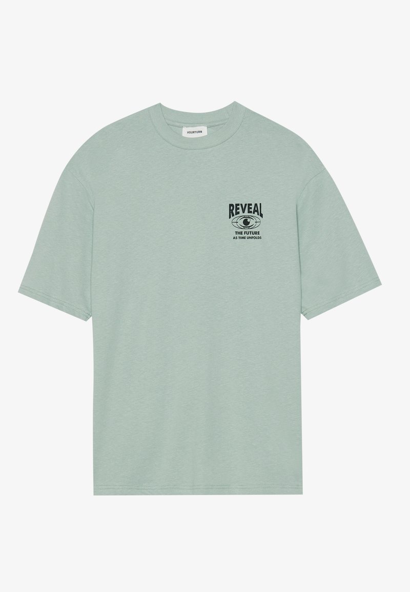 YOURTURN T-shirt print lichtgroen YOURTURN T-shirt print lichtgroen
