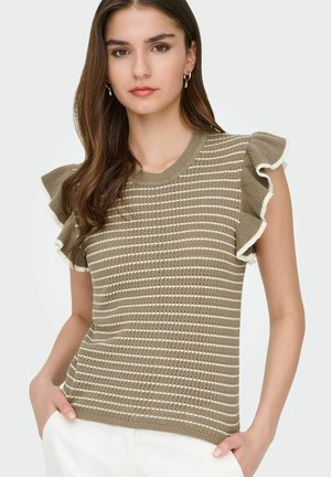 T-shirt print - sepia tint