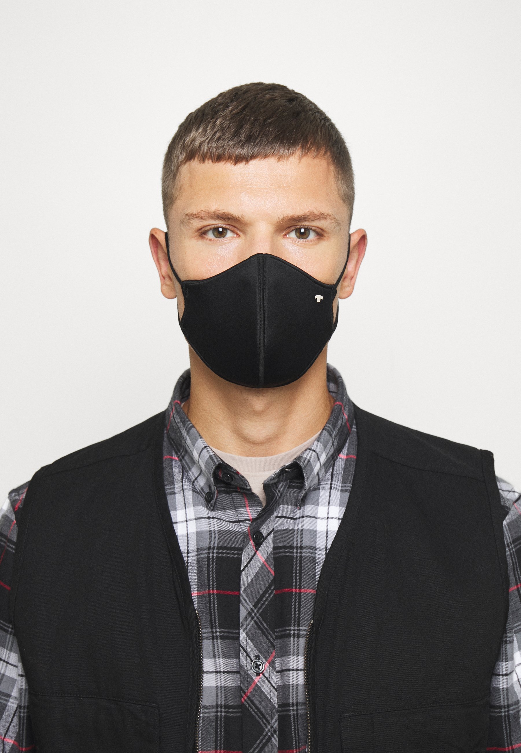 TOM TAILOR FACE MASK - Stoffen mondkapje - black/zwart - Zalando.nl