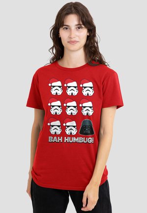 STAR WARS EMPIRE BAH HUMBUG - Print T-shirt - red