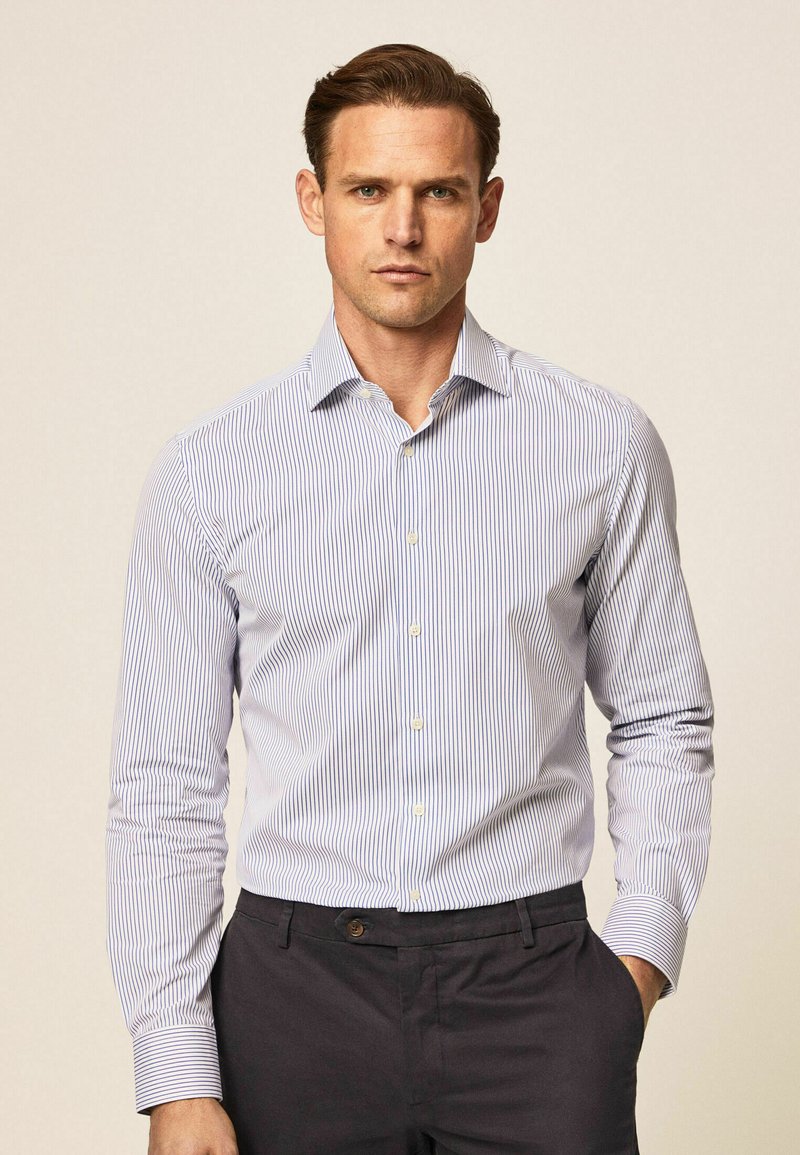 Hackett London ESSENTIAL GINGHAM Shirt white blue/white Zalando.de