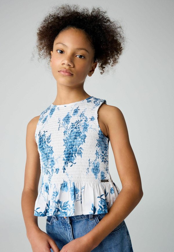 REGULAR FIT - ODE SMOCKED SLEEVELESS - Bluse