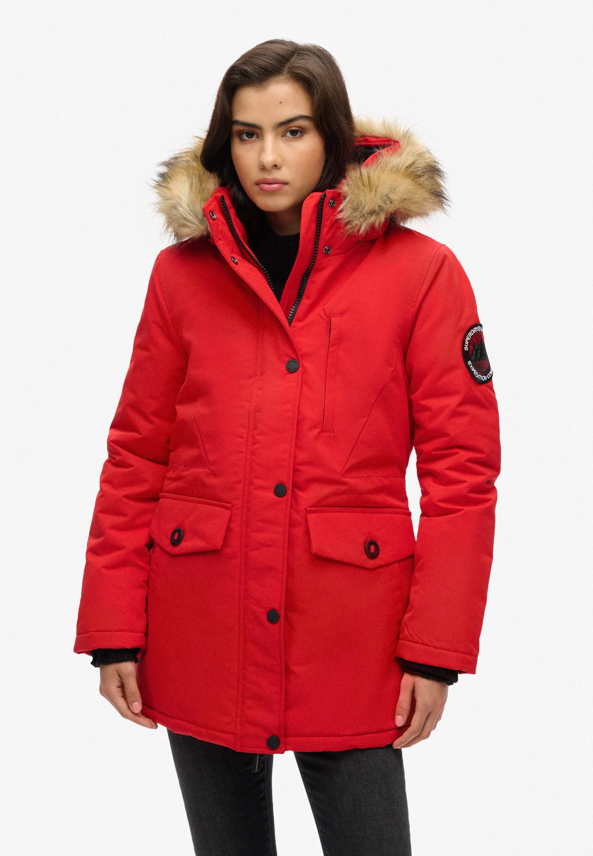 Superdry EVEREST - Parka - high risk red/red - Zalando