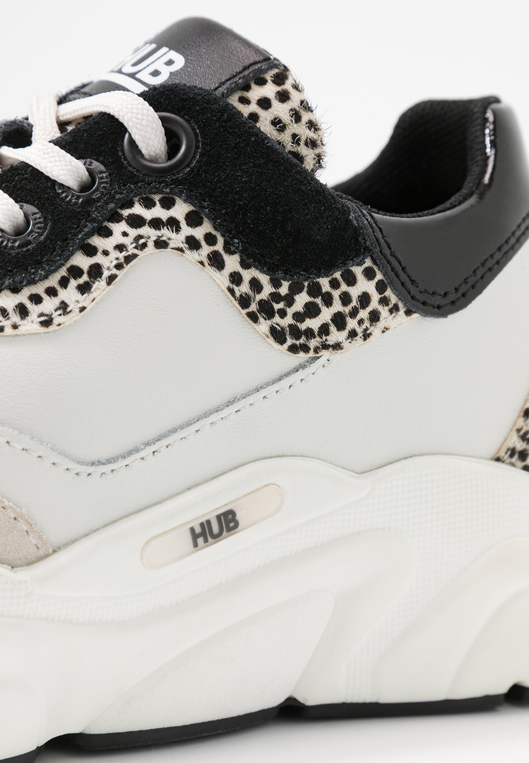 HUB ROCK - Sneakers laag - offwhite/cheetah/black/crème - Zalando.nl