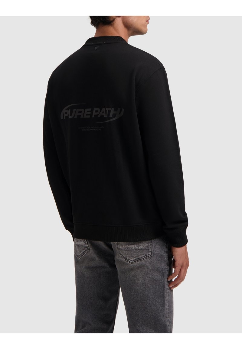 Pure Path LOOSE FIT CREWNECK - Sweater - black