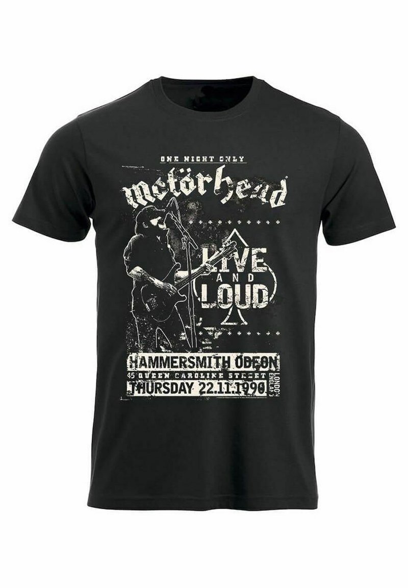 rockshirts - MOTÖRHEAD LIVE AND LOUD - Printtipaita - black, Suurenna