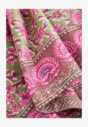 Next REGULAR FIT - SHORT SLEEVE  - Blouse - green pink floral border print