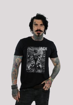 DISNEY NIGHTMARE BEFORE CHRISTMAS SKELLINGTON  - Print T-shirt - black