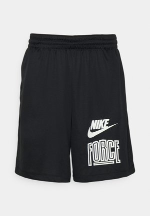 SHORT - Sports shorts - black/white