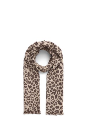 CON STAMPA ANIMALIER - Sciarpa - marrone