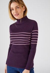 Damart RAYÉ - Maglione - violet rayé