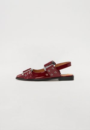 Steve Madden GRAND AVE - Slingback ballerina´s - wine patent