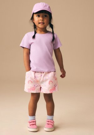 Next, REGULAR FIT - PULLON SHORTS  . - Farkkushortsit - pink graffiti print