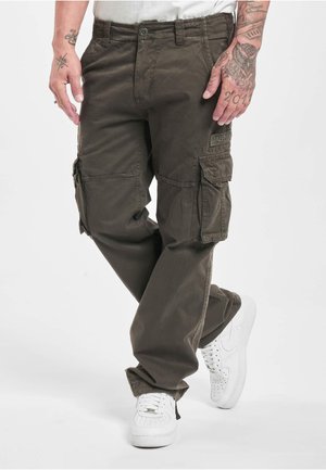 Alpha Industries, JET PANT - Oldalzsebes nadrágok - grey/black