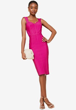 Lipsy DETAIL CORSET BANDAGE - Vabalt langev kleit - pink