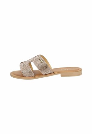 Pantolette flach - silver