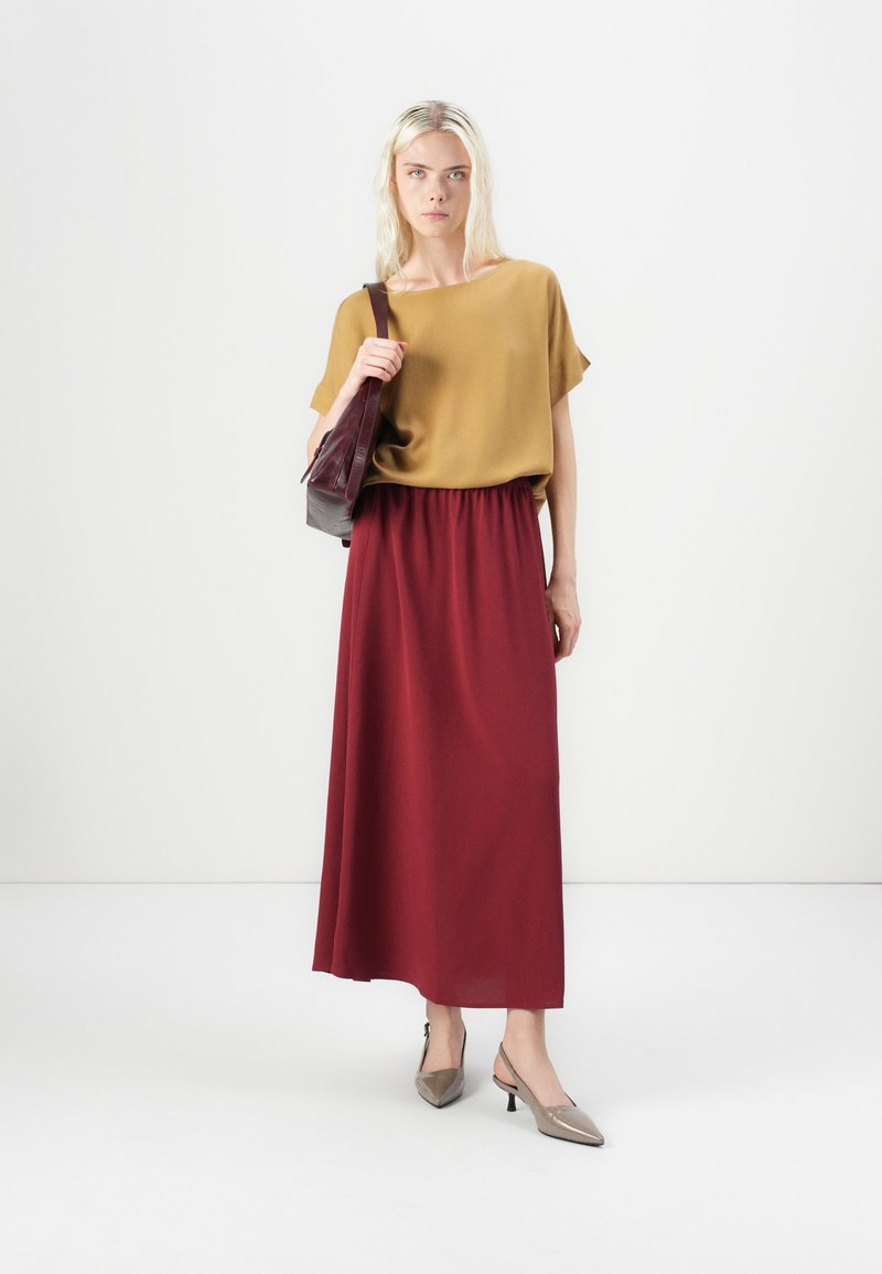 Tunique Anna Manches Longues Col V - Moutarde - Taille L - Femme