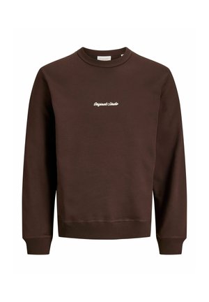 Jack & Jones, JORNORREBRO EMB SWEAT CREW NOOS - Sweatshirt - java