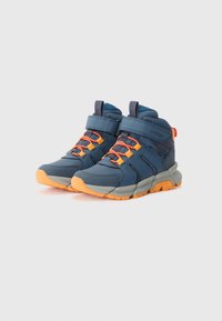 Geox FLEXYPER - Snörstövletter - blue/orange
