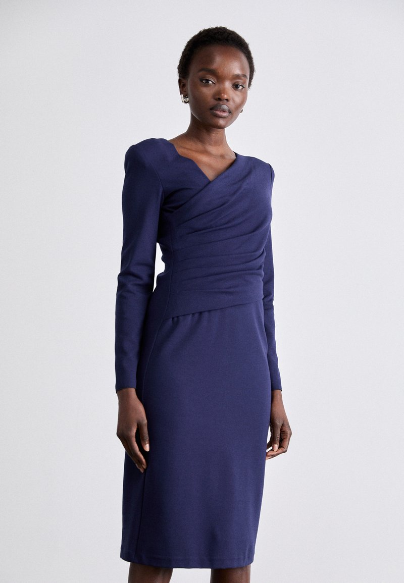 Emporio Armani VESTITO - Jersey dress - blu mezzanotte