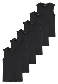 Schiesser Uncover 6er Pack Herren Unterhemden - Baumwolle Mix Kurzarm T-Shirts