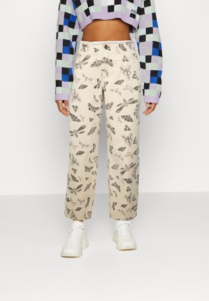 MOTH PANT - Calças de ganga de perna direita - ecru/browns