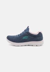 Skechers Wide Fit - SUMMITS - Sneaker low - navy/pink/turquoise Thumbnail-Bild 1