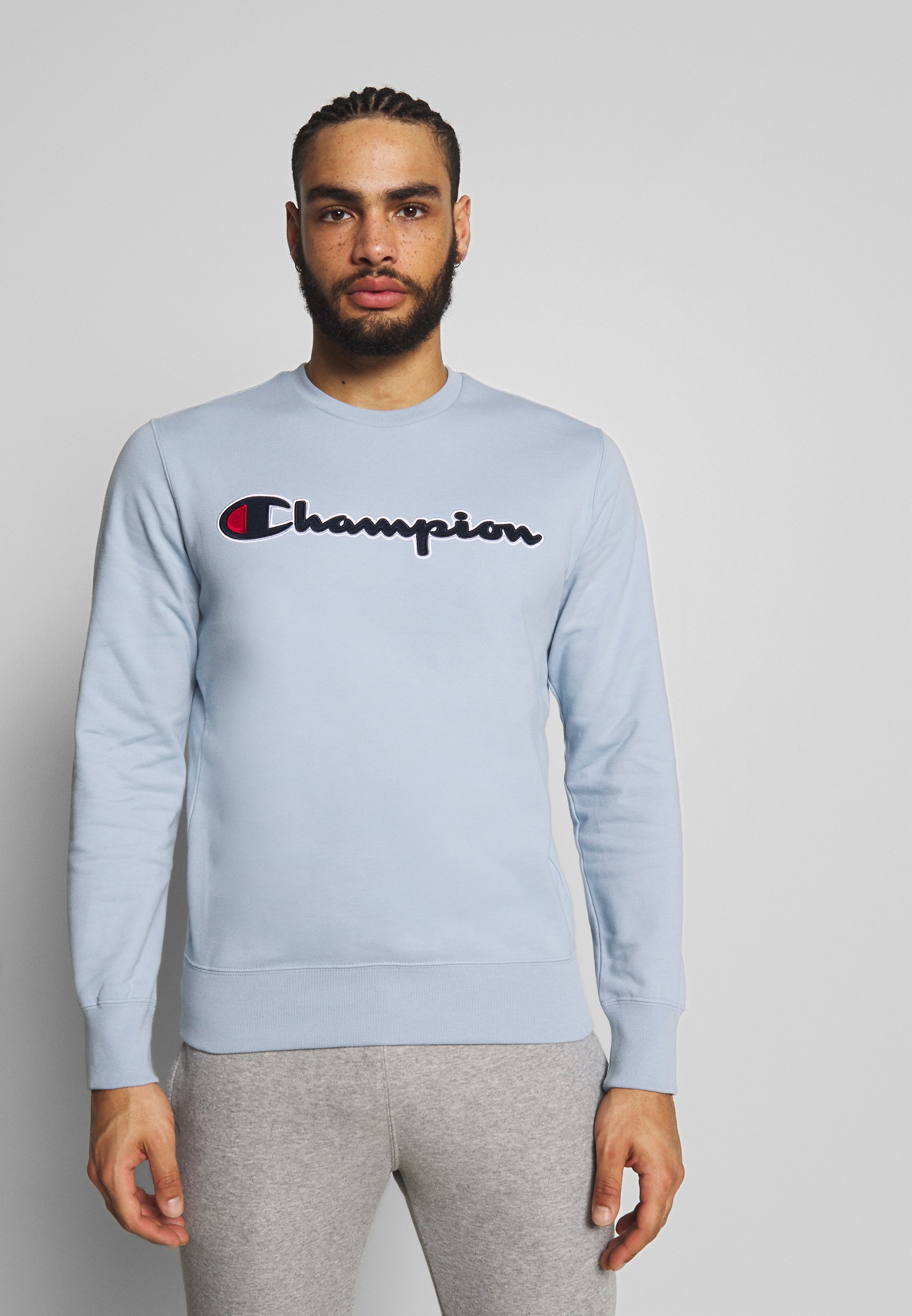 Champion ROCHESTER CREWNECK Sweater light blue Champion ROCHESTER CREWNECK Sweater beigeBeige Zalando.nl