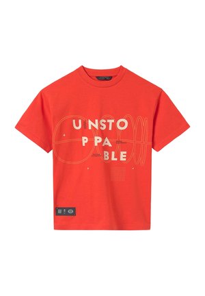T-shirt con stampa - arancione