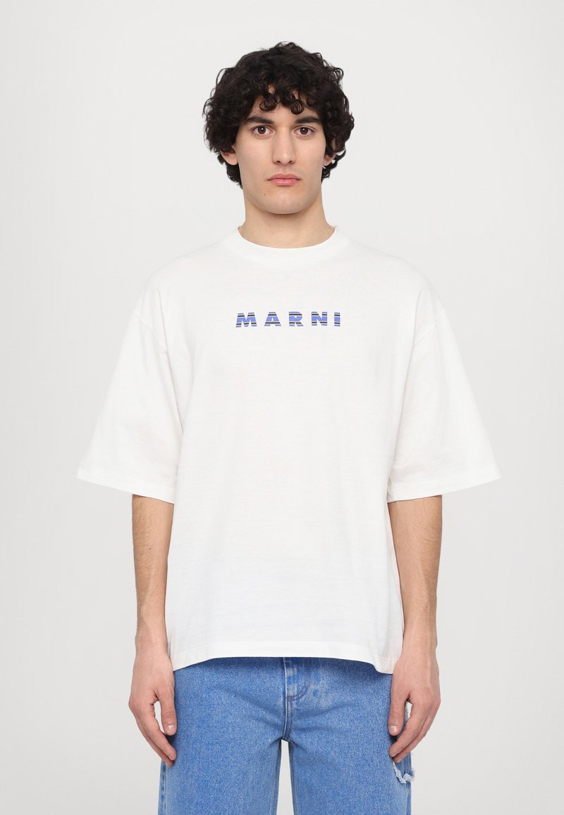 Marni - Majica kratkih rukava s printom - white, Povećaj