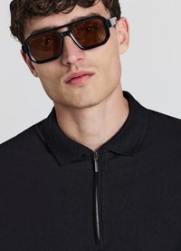 Calliope POLO HALF  - Polo - nero ultrablack