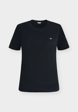 GANT, REG SHIELD - T-shirt basique - black