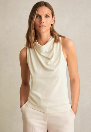 Reiss REGULAR FIT DARLA COWL NECK SLEEVELESS - Top - ivory