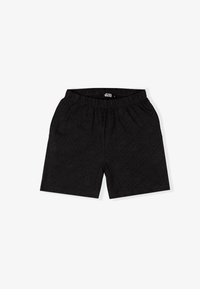 Pantalones cortos negros con una cintura elástica y un patrón de logotipos en relieve de "Star Wars" repetido. Fabricados con un tejido ligero y suave.