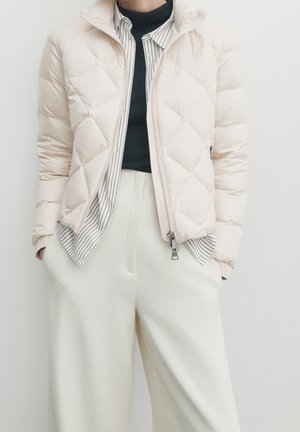 Gewatteerde jas - beige