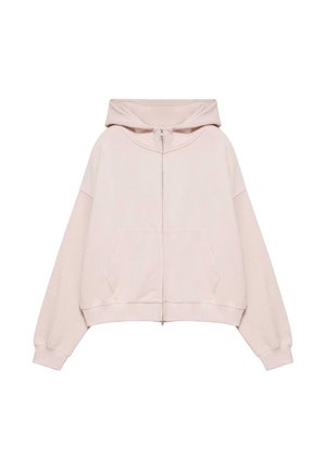 PULL&BEAR, OVERSIZE ZIP-UP - HOODIE - Sweat zippé - pink