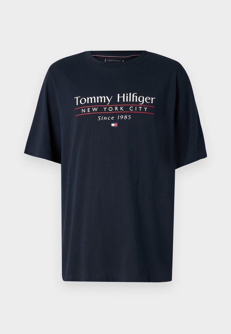 Tommy Hilfiger - CENTER STACK TEE - Print T-shirt - desert sky, Enlarge