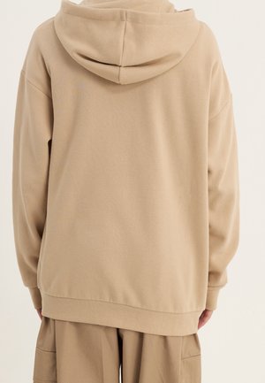 Sudadera con cremallera - tan