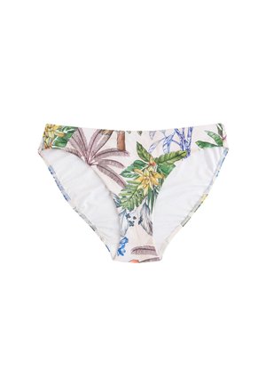 Next, HIGH LEG - Bikini-Hose - cream/navy parrot print