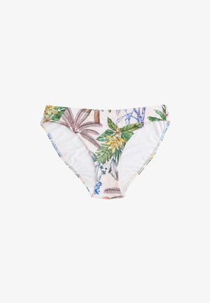Next, HIGH LEG - Braguita de bikini - cream/navy parrot print